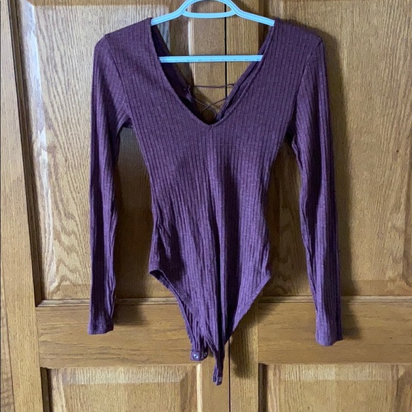 Forever 21 Laced Bodysuit Size Small - Picture 2 of 3